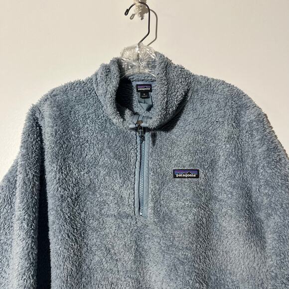 Patagonia Los Gatos Fleece Blue 1/4 Zip Pullover Sweater Women’s Size Medium - Picture 2 of 7